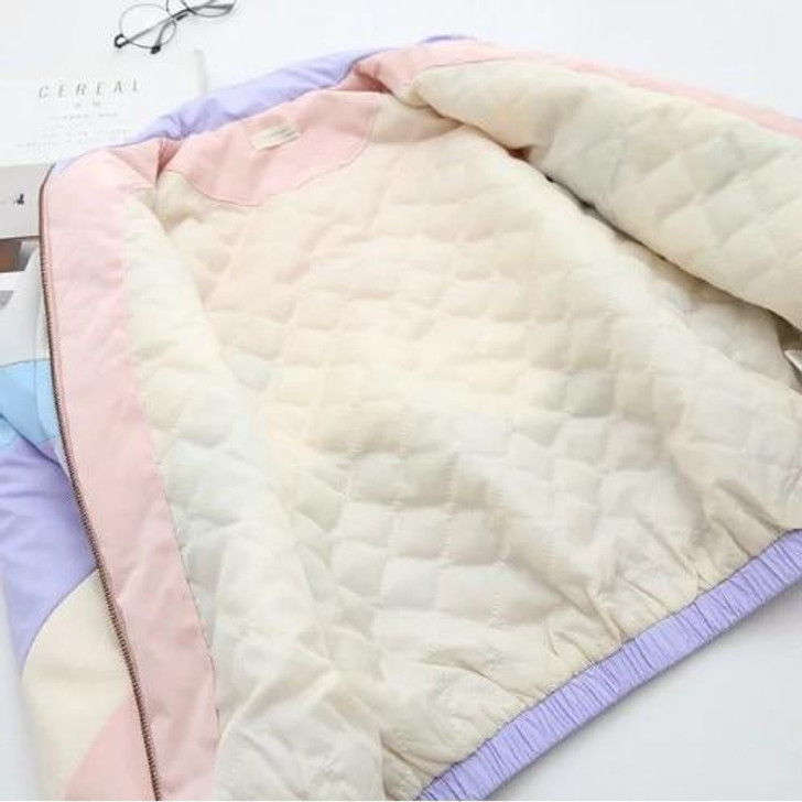 90S VINTAGE PASTEL JACKET-Cosmique Studio-Aesthetic Clothing Store