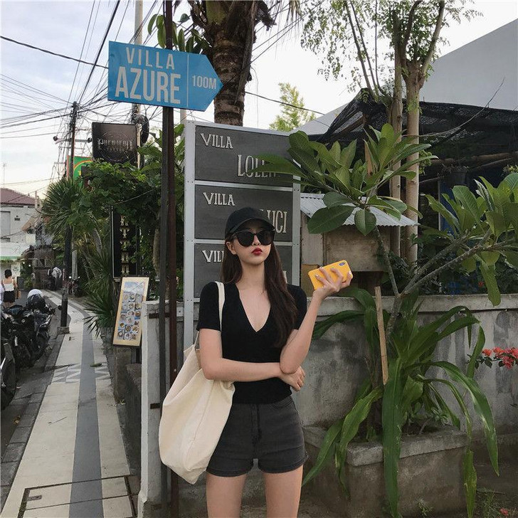 INDIE AESTHETIC SEXY DENIM SHORTS-Cosmique Studio-Aesthetic Clothing Store