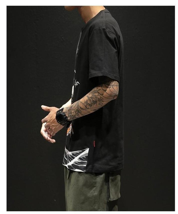 WAVE PRINT MEN TEE-Cosmique Studio-Aesthetic Clothing Store WAVE PRINT MEN TEE-Cosmique Studio-Aesthetic Clothing Store