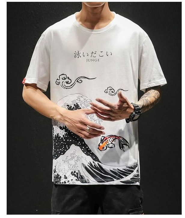 WAVE PRINT MEN TEE-Cosmique Studio-Aesthetic Clothing Store WAVE PRINT MEN TEE-Cosmique Studio-Aesthetic Clothing Store