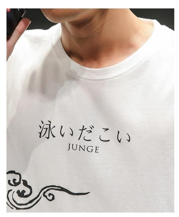 WAVE PRINT MEN TEE-Cosmique Studio-Aesthetic Clothing Store WAVE PRINT MEN TEE-Cosmique Studio-Aesthetic Clothing Store