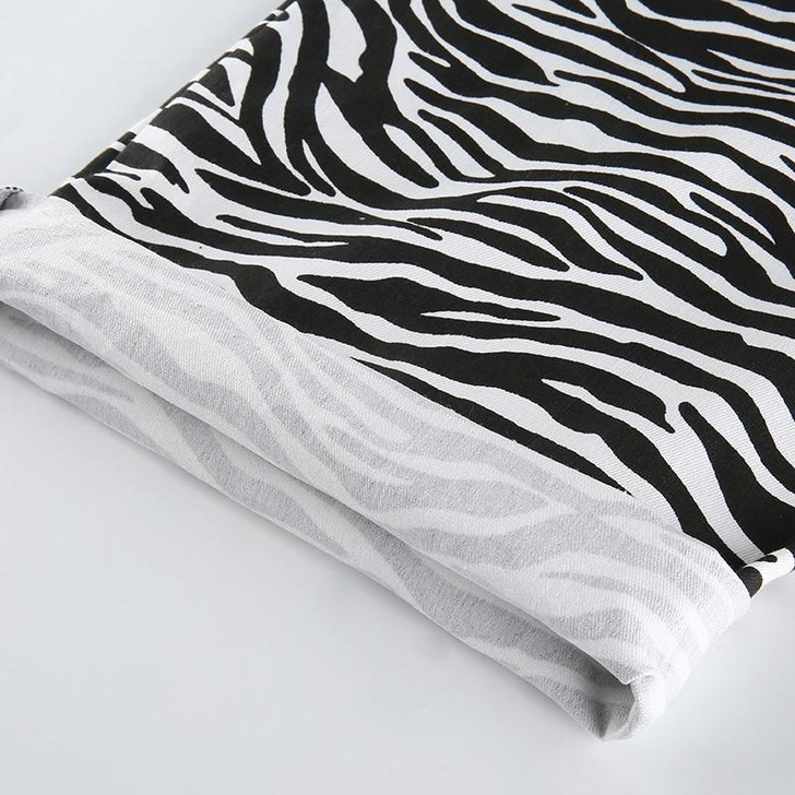 ZEBRA STYLE HOLLOW OUT CHAIN PANTS-Cosmique Studio-aesthetic-clothing-store ZEBRA STYLE HOLLOW OUT CHAIN PANTS-Cosmique Studio-aesthetic-clothing-store