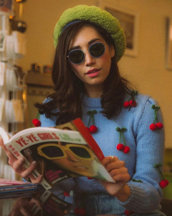 BEST CHERRY SWEATER-Cosmique Studio-aesthetic-clothing-store