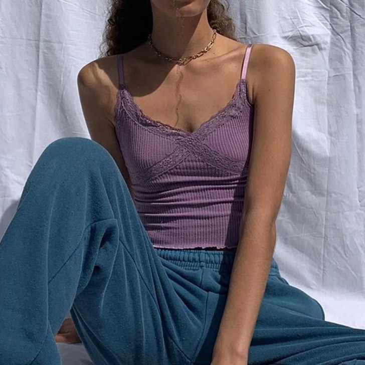 SEXY E-GIRL LACE CROP TOP-Cosmique Studio-aesthetic-clothing-store SEXY E-GIRL LACE CROP TOP-Cosmique Studio-aesthetic-clothing-store