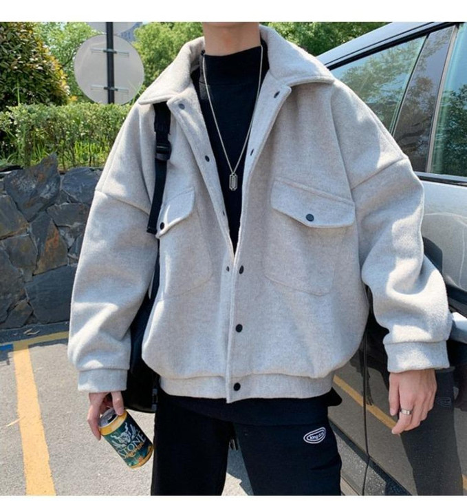 KOREAN STYLE WINTER THICK MEN JACKET-Cosmique Studio-aesthetic-clothing-store KOREAN STYLE WINTER THICK MEN JACKET-Cosmique Studio-aesthetic-clothing-store