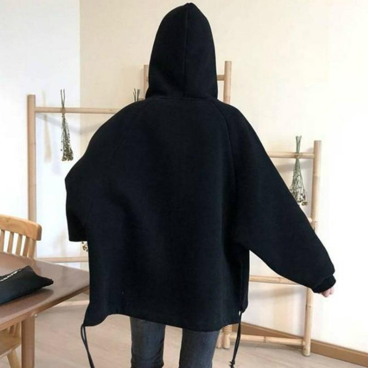 CHIC PLAID HOODED BOMBER JACKET-Cosmique Studio-aesthetic-clothing-store