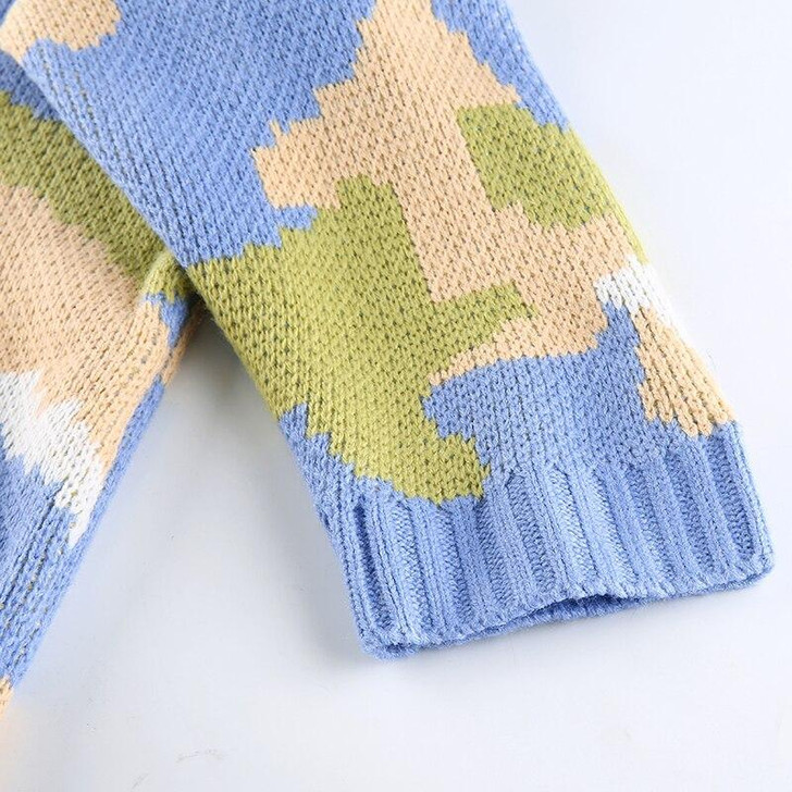 CHIC AUTUMN KNITTED SWEATER-Cosmique Studio-aesthetic-clothing-store