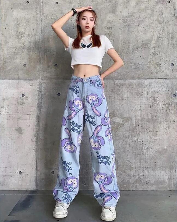 KAWAII XUANYA STYLE TRENDY PANTS-aesthetic-clothing-cosmiquestudio.com