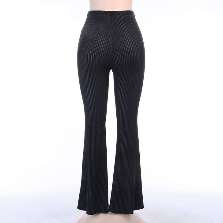 SEXY EGIRL VINTAGE BLACK PANTS-Cosmique Studio-Aesthetic-Outfits