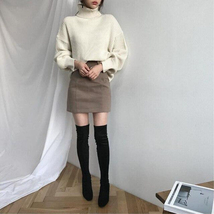 CHIC VINTAGE LAZY OVERSIZED SWEATER-Cosmique Studio-Aesthetic-Outfits CHIC VINTAGE LAZY OVERSIZED SWEATER-Cosmique Studio-Aesthetic-Outfits