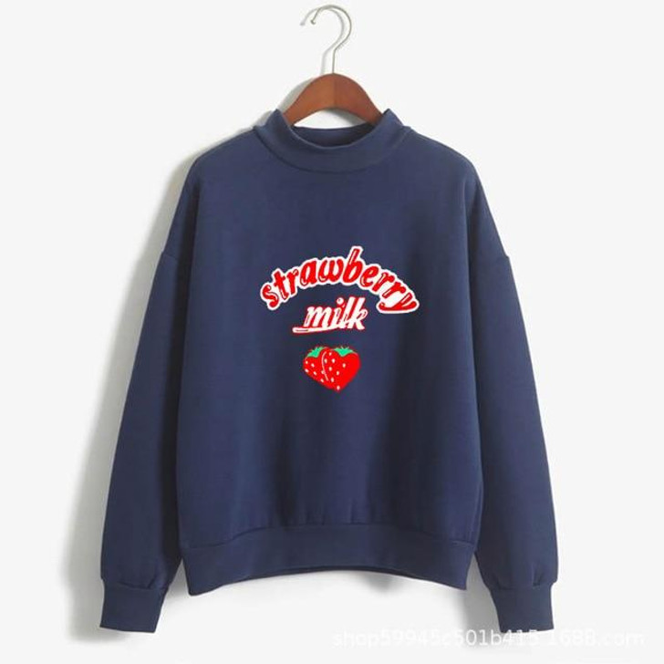 KAWAII CUTE STRAWBERRY SWEATSHIRT-Cosmique Studio-Aesthetic-Outfits