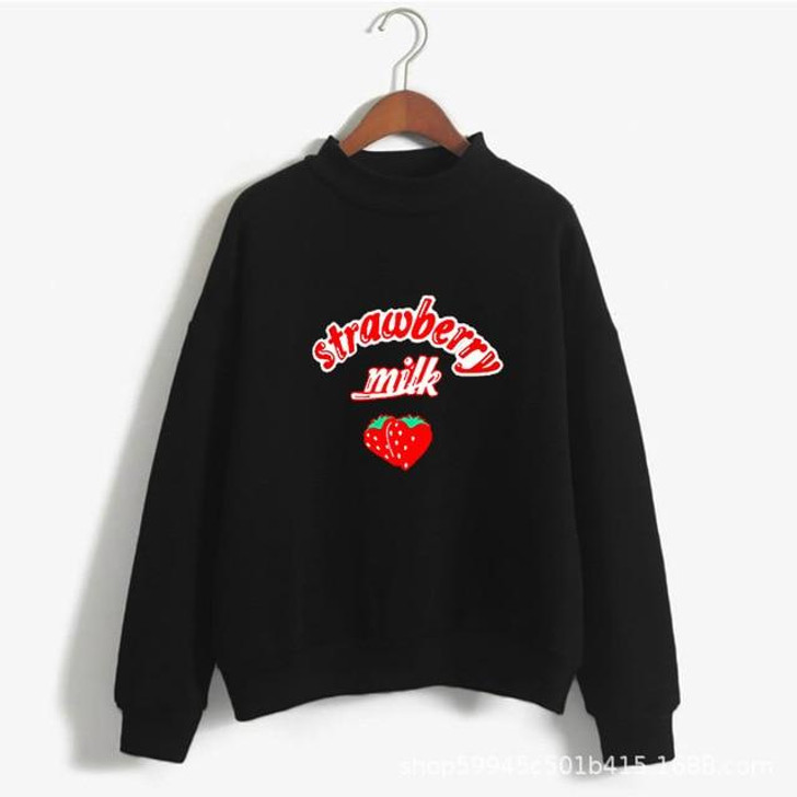 KAWAII CUTE STRAWBERRY SWEATSHIRT-Cosmique Studio-Aesthetic-Outfits