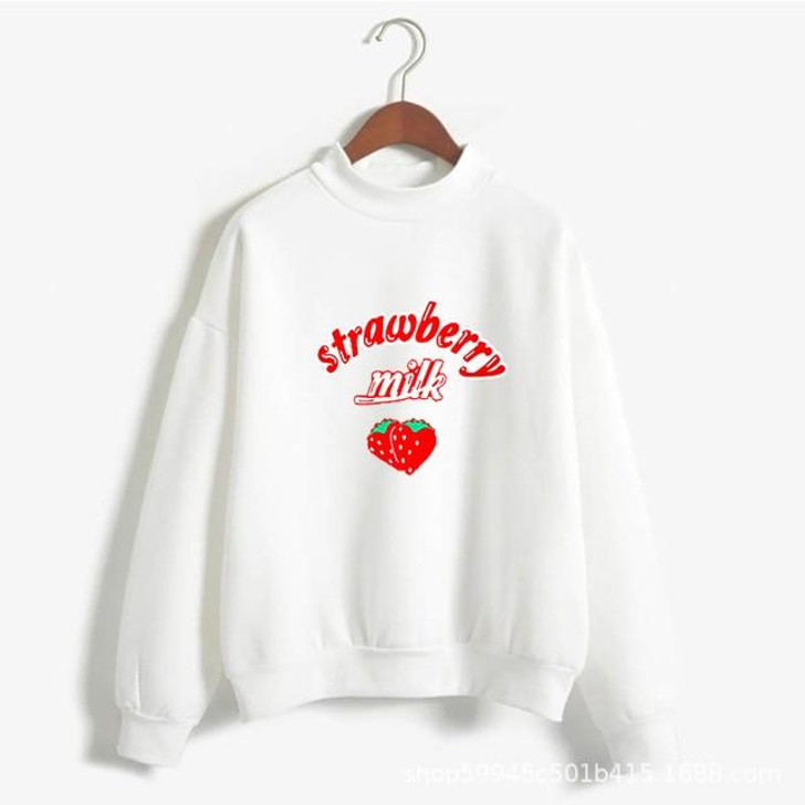 KAWAII CUTE STRAWBERRY SWEATSHIRT-Cosmique Studio-Aesthetic-Outfits