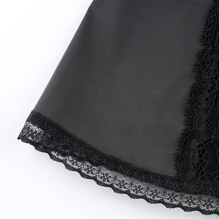 VINTAGE SIDE SLIT MINI DRESS - Cosmique Studio - Aesthetic Outfits