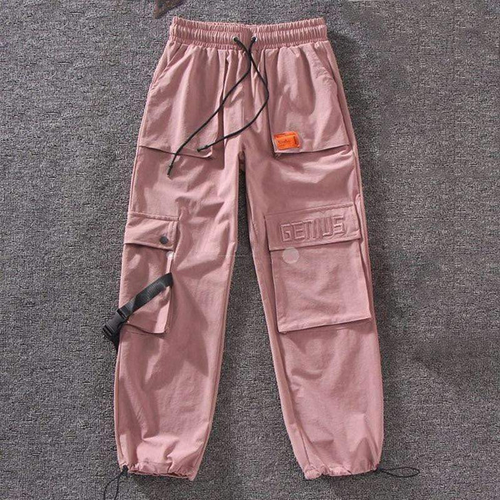 egirl harajuku streetwear jogger pants in pink