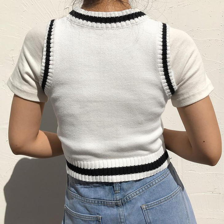 INDIE AESTHETIC KNITTED COW SWEATER - Cosmique Studio - Aesthetic Outfits INDIE AESTHETIC KNITTED COW SWEATER - Cosmique Studio - Aesthetic Outfits