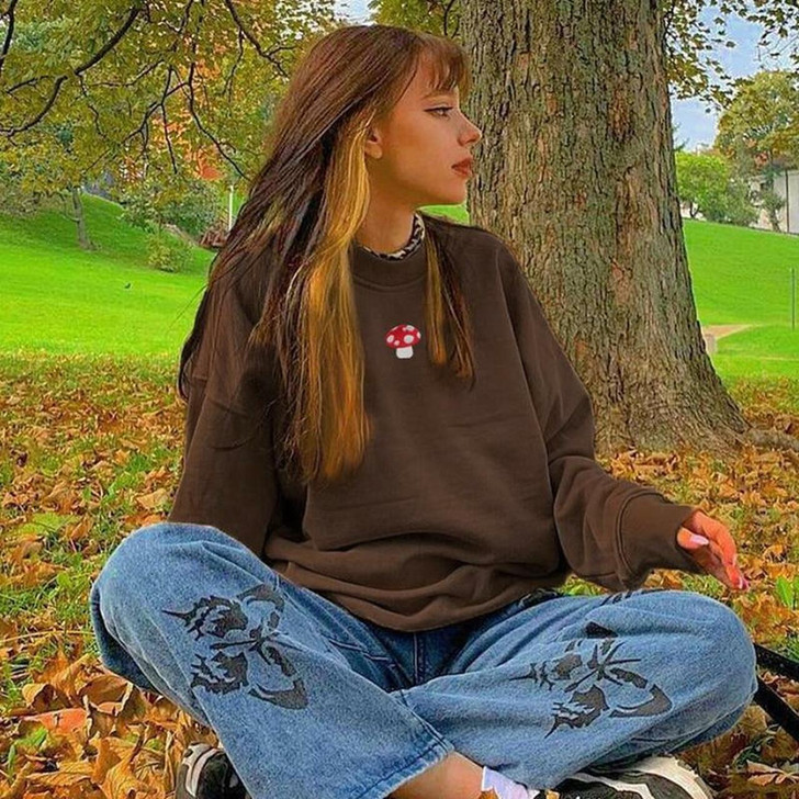Goblincore clothes - goblincore mushroom sweatshirt Goblincore clothes - goblincore mushroom sweatshirt