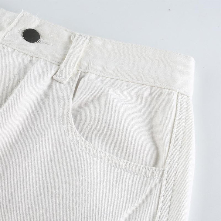 Y2K WHITE HIGH WAIST CARGO PANTS - Cosmique Studio