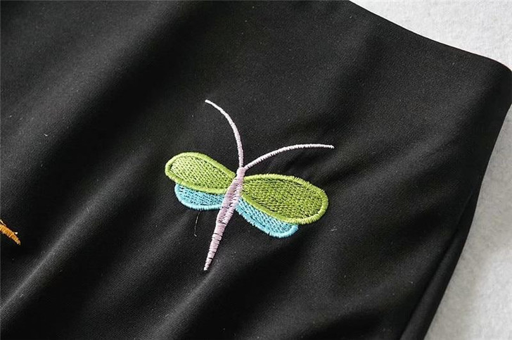 KAWAII BUTTERFLY EMBROIDERY MINI SKIRT - Cosmique Studio - Aesthetic Outfits KAWAII BUTTERFLY EMBROIDERY MINI SKIRT - Cosmique Studio - Aesthetic Outfits