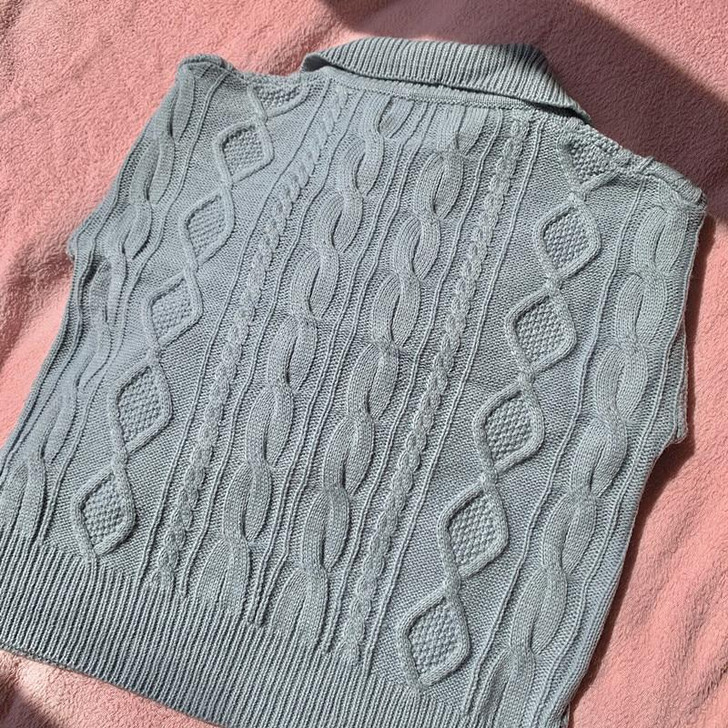 RETRO KNITTED WARM SWEATER - Cosmique Studio - Aesthetic Outfits