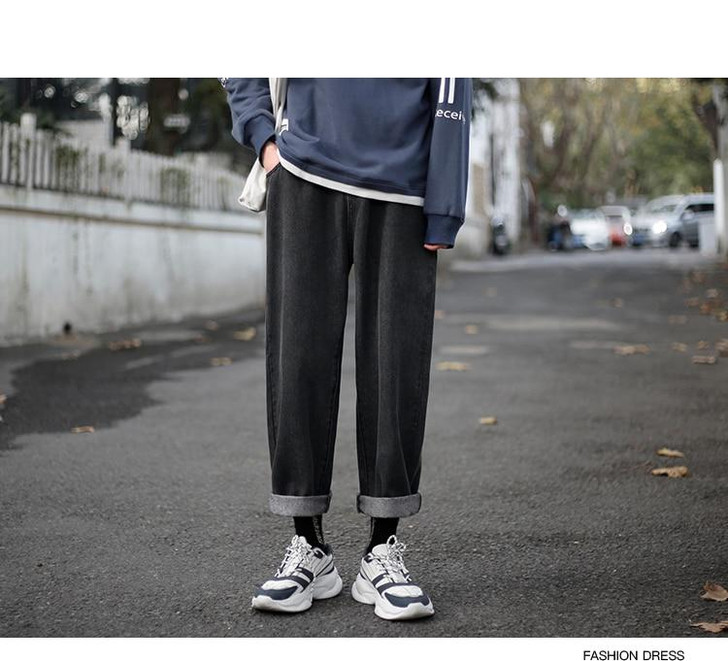 KOREAN WIDE LEG MEN PANTS - Cosmique Studio - Aesthetic Outfits