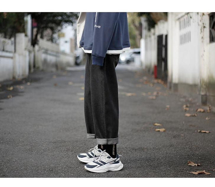 KOREAN WIDE LEG MEN PANTS - Cosmique Studio - Aesthetic Outfits