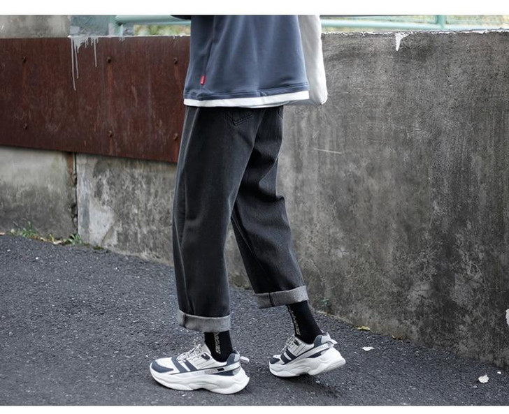 KOREAN WIDE LEG MEN PANTS - Cosmique Studio - Aesthetic Outfits