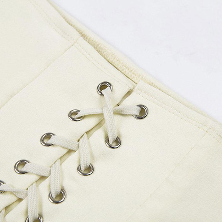 EDGY LACE UP SKIRT - Cosmique Studio - Aesthetic Outfits