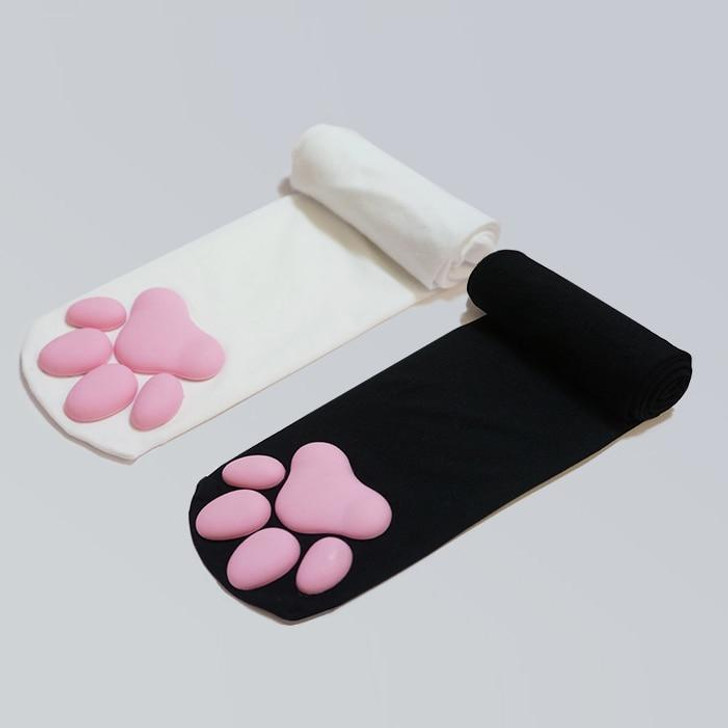 KAWAII OVER KNEE PAWPADS SOCKS - Cosmique Studio - Aesthetic Outfits