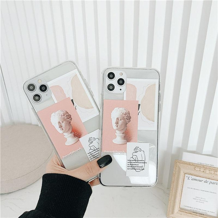 ART BUST TRANSPARENT PHONE CASE - Cosmique Studio - Aesthetic Outfits ART BUST TRANSPARENT PHONE CASE - Cosmique Studio - Aesthetic Outfits