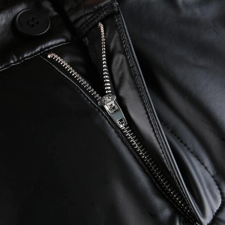 SEXY EGIRL PU LEATHER PANTS - Cosmique Studio - Aesthetic Outfits