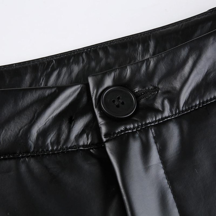 SEXY EGIRL PU LEATHER PANTS - Cosmique Studio - Aesthetic Outfits