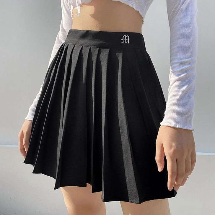 SEXY BLACK TENNIS MINI SKIRT - Cosmique Studio - Aesthetic Outfits