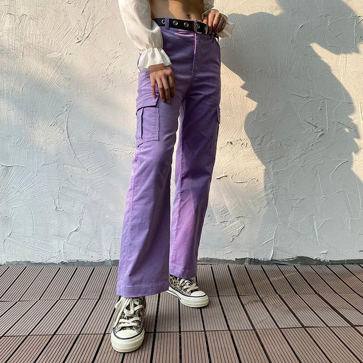 Y2K STRAIGHT CARGO CORDUROY PANTS - Cosmique Studio - Aesthetic Outfits Y2K STRAIGHT CARGO CORDUROY PANTS - Cosmique Studio - Aesthetic Outfits