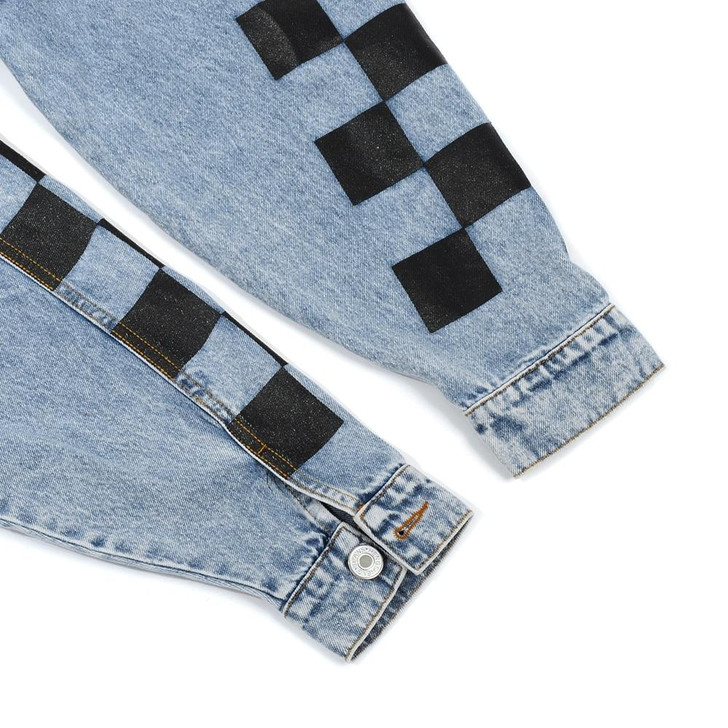INDIE AESTHETIC ZIPPER DENIM JACKET - Cosmique Studio - Aesthetic Outfits INDIE AESTHETIC ZIPPER DENIM JACKET - Cosmique Studio - Aesthetic Outfits