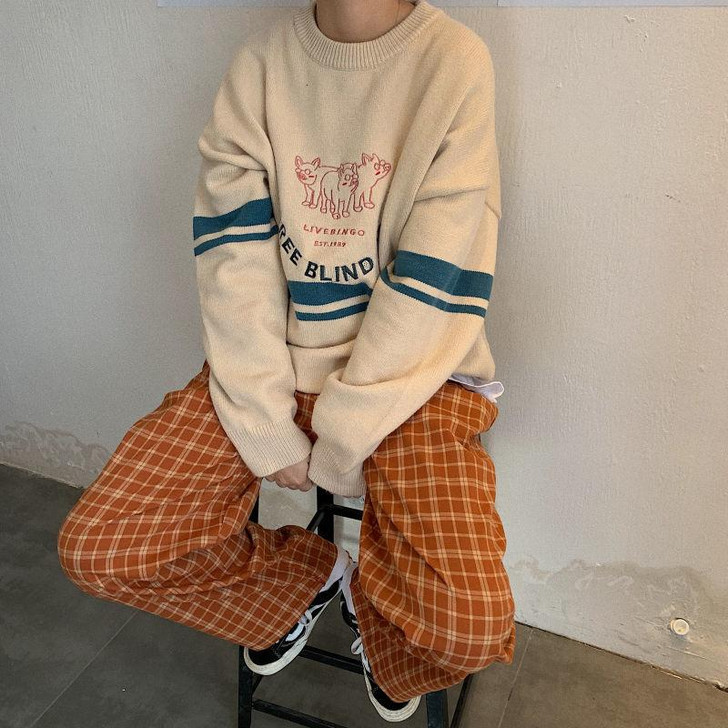 90'S AESTHETIC OVERSIZED PANTS - Cosmique Studio - Aesthetic Clothes 90'S AESTHETIC OVERSIZED PANTS - Cosmique Studio - Aesthetic Clothes