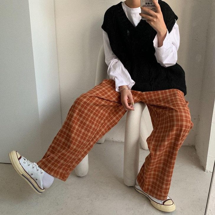 90'S AESTHETIC OVERSIZED PANTS - Cosmique Studio - Aesthetic Clothes 90'S AESTHETIC OVERSIZED PANTS - Cosmique Studio - Aesthetic Clothes