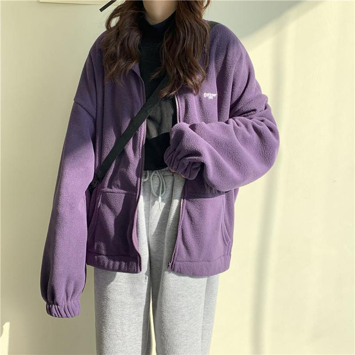 SOFT GIRL POLAR JACKET - Cosmique Studio - Aesthetic Clothes