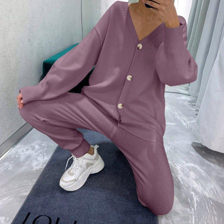 VSCO SOFT KNITTED TRACKSUIT - Cosmique Studio - Aesthetic Clothes VSCO SOFT KNITTED TRACKSUIT - Cosmique Studio - Aesthetic Clothes