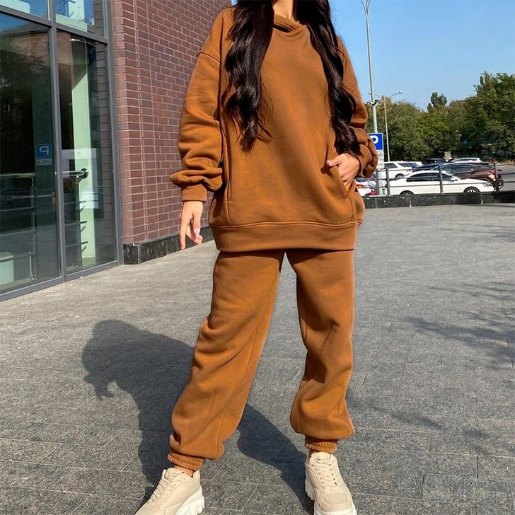 AESTHETIC OVERSIZE SOLID TRACKSUIT - Cosmique Studio - Aesthetic Clothes AESTHETIC OVERSIZE SOLID TRACKSUIT - Cosmique Studio - Aesthetic Clothes
