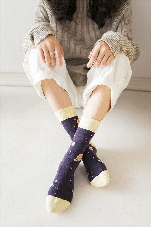 INDIE AESTHETIC PLANET SOCKS - Cosmique Studio - Aesthetic Clothes INDIE AESTHETIC PLANET SOCKS - Cosmique Studio - Aesthetic Clothes