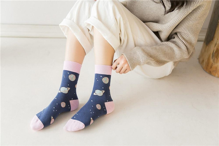 INDIE AESTHETIC PLANET SOCKS - Cosmique Studio - Aesthetic Clothes INDIE AESTHETIC PLANET SOCKS - Cosmique Studio - Aesthetic Clothes