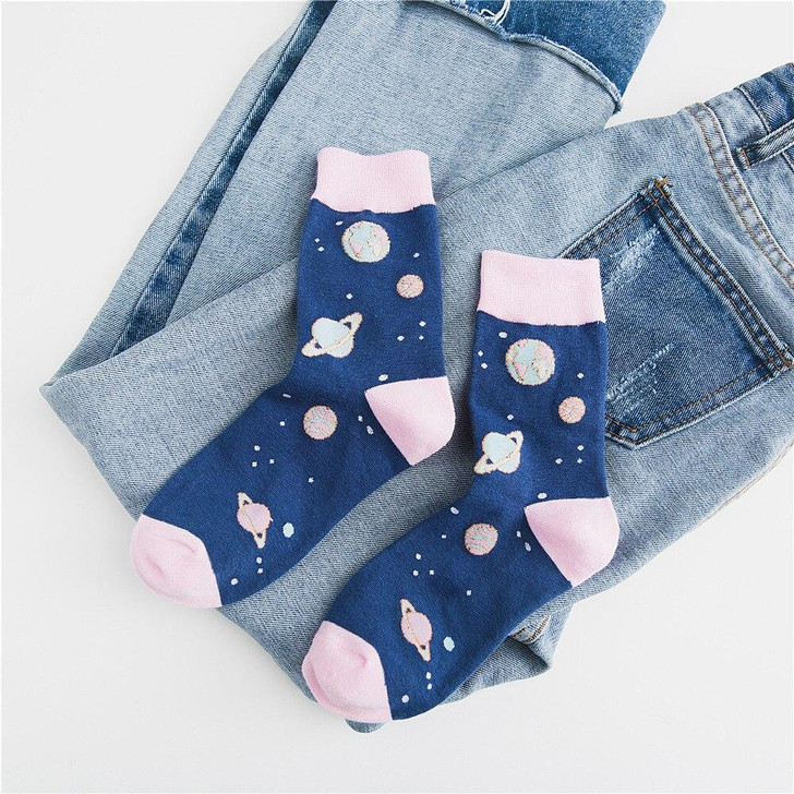 INDIE AESTHETIC PLANET SOCKS - Cosmique Studio - Aesthetic Clothes INDIE AESTHETIC PLANET SOCKS - Cosmique Studio - Aesthetic Clothes