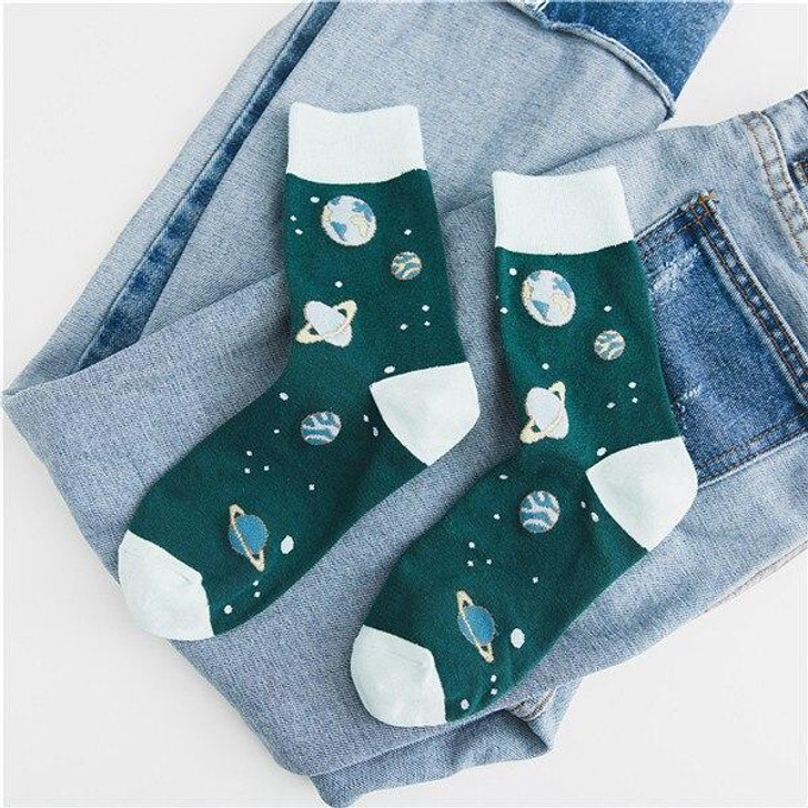 INDIE AESTHETIC PLANET SOCKS - Cosmique Studio - Aesthetic Clothes INDIE AESTHETIC PLANET SOCKS - Cosmique Studio - Aesthetic Clothes