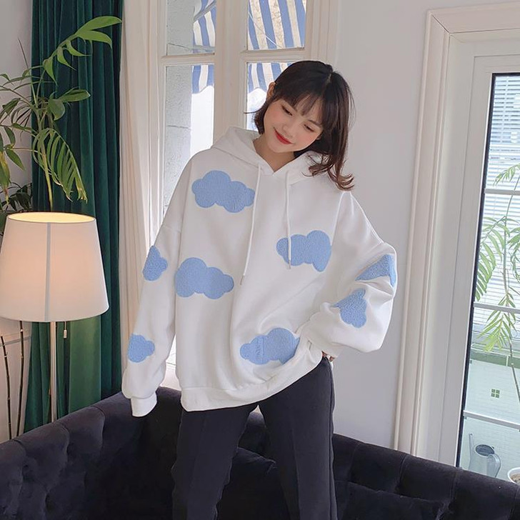 SOFT AESTHETIC CLOUDS HOODIE - Cosmique Studio
