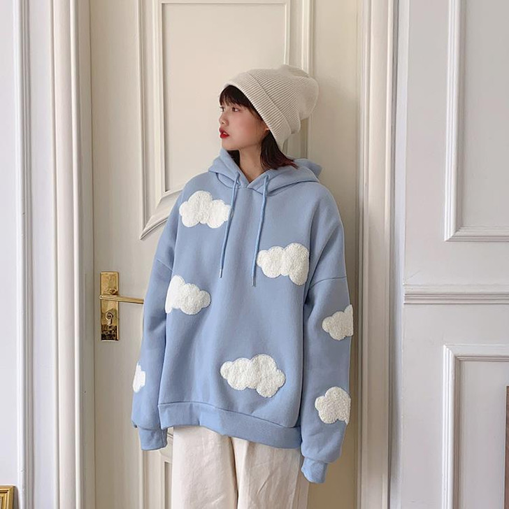 SOFT AESTHETIC CLOUDS HOODIE - Cosmique Studio