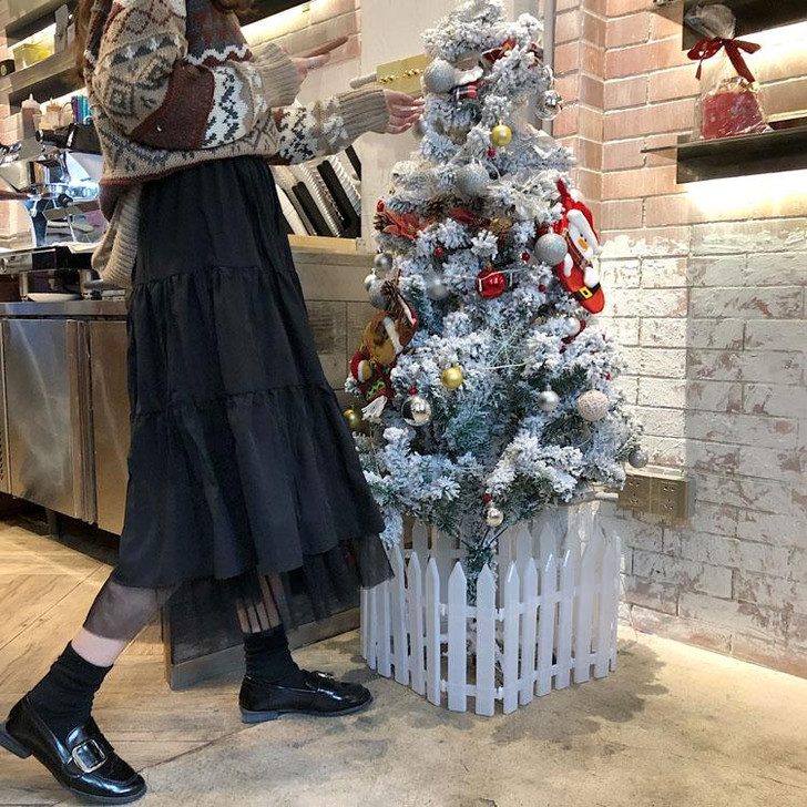 GRUNGE RUFFLES MIDI SKIRT - Cosmique Studio - Aesthetic Clothes GRUNGE RUFFLES MIDI SKIRT - Cosmique Studio - Aesthetic Clothes