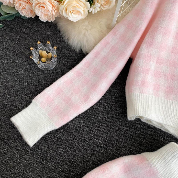 VSCO AESTHETIC CARDIGAN AND SKIRT SET - Cosmique Studio - Aesthetic Clothes VSCO AESTHETIC CARDIGAN AND SKIRT SET - Cosmique Studio - Aesthetic Clothes