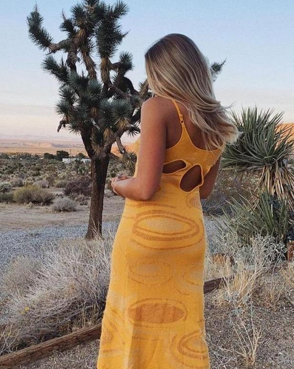 INDIE WAVE KNITTED BODYCON MIDI DRESS - Cosmique Studio - Aesthetic Clothes INDIE WAVE KNITTED BODYCON MIDI DRESS - Cosmique Studio - Aesthetic Clothes