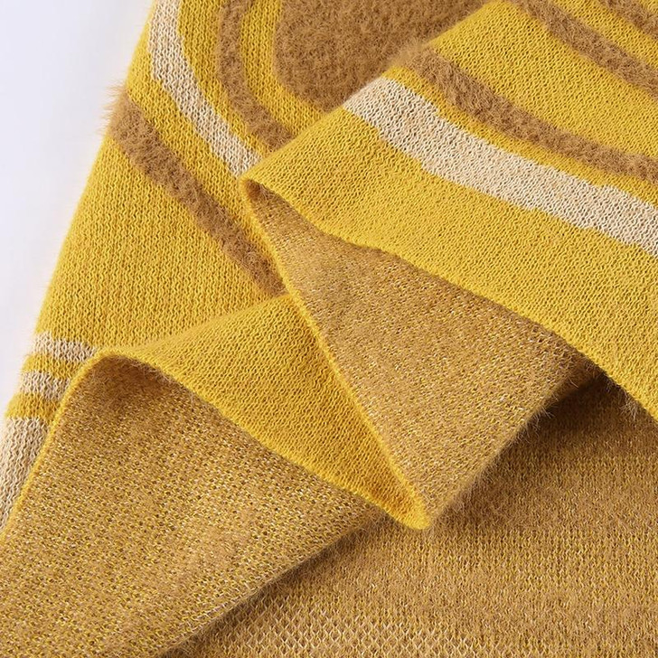 INDIE WAVE KNITTED BODYCON MIDI DRESS - Cosmique Studio - Aesthetic Clothes INDIE WAVE KNITTED BODYCON MIDI DRESS - Cosmique Studio - Aesthetic Clothes